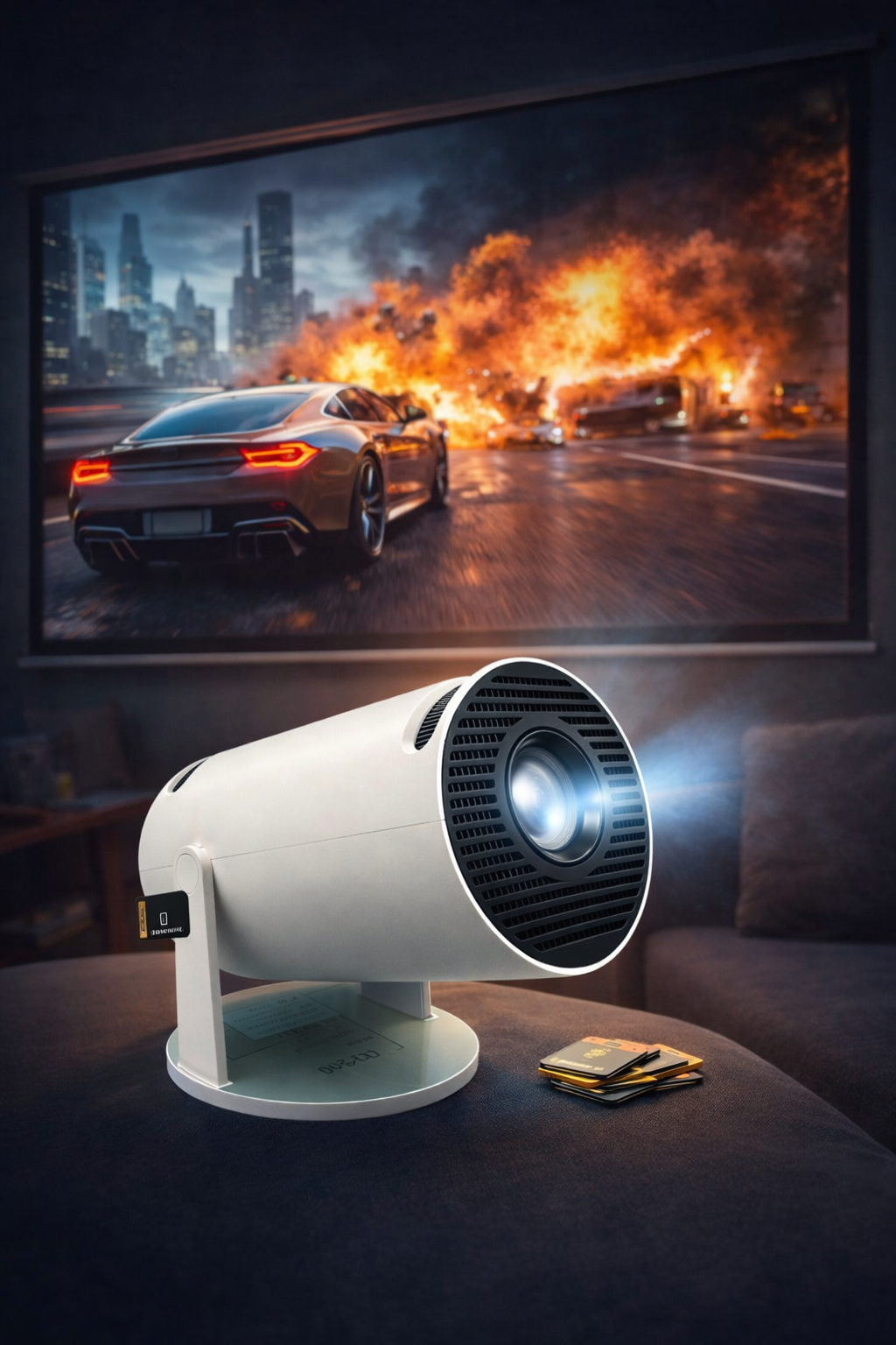 ویدیو پروژکتور اصلیHY300 رم خور سینما هوشمند